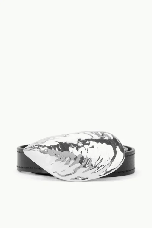 SHELL BUCKLE BELT  BLACK