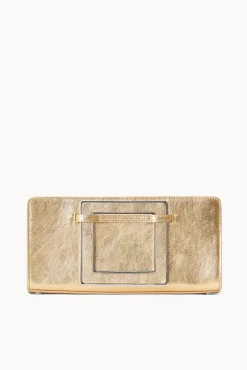 SHIRLEY CONVERTIBLE CLUTCH  GOLD