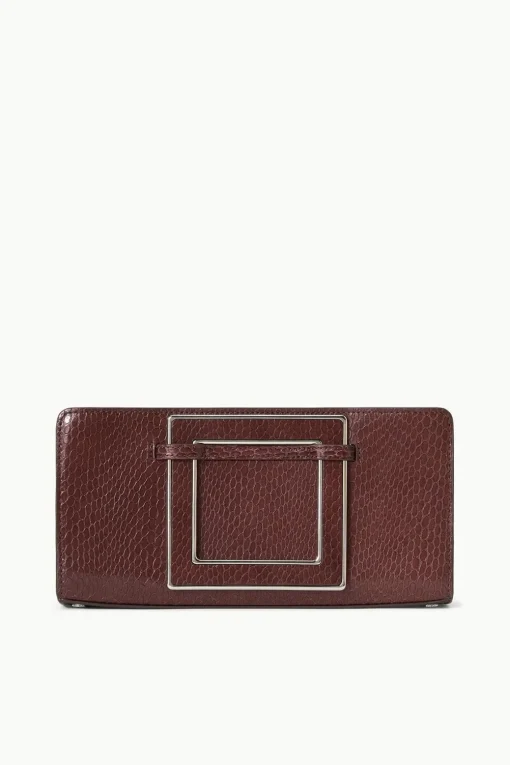 SHIRLEY CONVERTIBLE CLUTCH  MAHOGANY