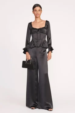 SHIRLEY CONVERTIBLE CLUTCH  BLACK