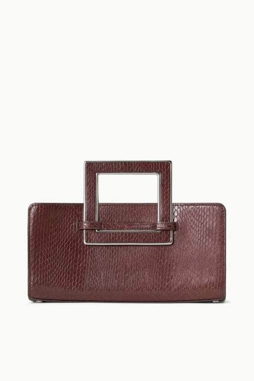 SHIRLEY CONVERTIBLE CLUTCH  MAHOGANY