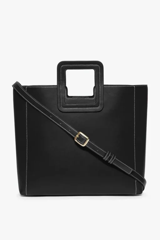 SHIRLEY LEATHER BAG  BLACK
