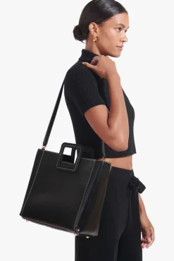 SHIRLEY LEATHER BAG  BLACK