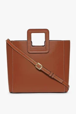 SHIRLEY LEATHER BAG  SADDLE