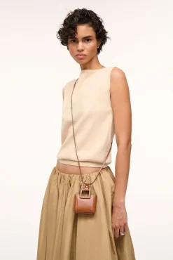 SHIRLEY MICRO NECKLACE  TAN