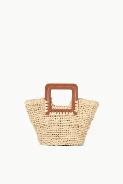 SHIRLEY MINI BUCKET BAG  NATURAL RAFFIA