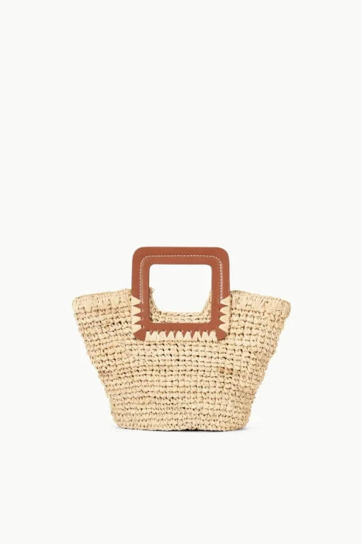 SHIRLEY MINI BUCKET BAG  NATURAL RAFFIA