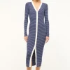 SHOKO SWEATER  NAVY MICRO STRIPE