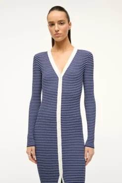 SHOKO SWEATER  NAVY MICRO STRIPE