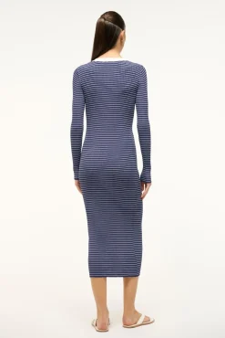 SHOKO SWEATER  NAVY MICRO STRIPE
