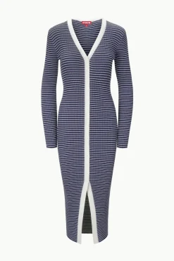 SHOKO SWEATER  NAVY MICRO STRIPE