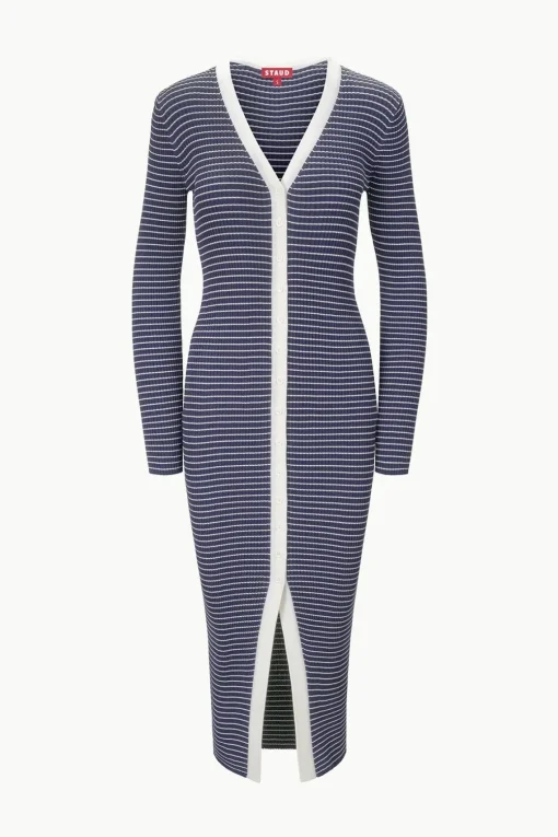 SHOKO SWEATER  NAVY MICRO STRIPE