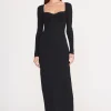 SILHOUETTE DRESS  BLACK