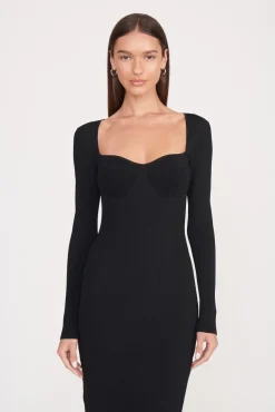 SILHOUETTE DRESS  BLACK
