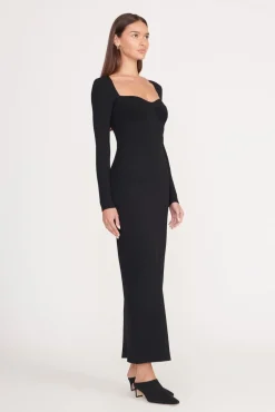 SILHOUETTE DRESS  BLACK