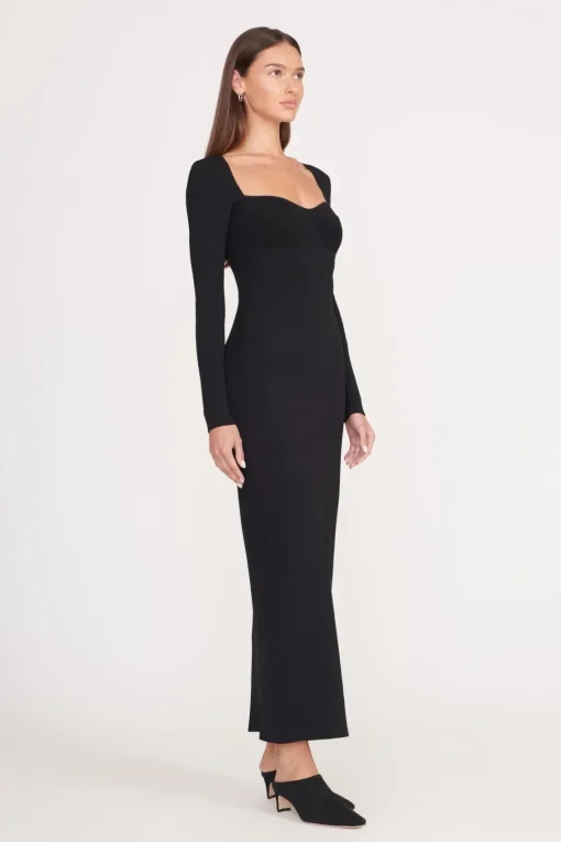 SILHOUETTE DRESS  BLACK