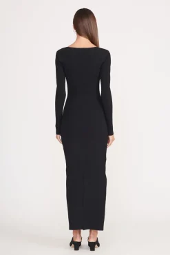 SILHOUETTE DRESS  BLACK