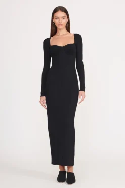 SILHOUETTE DRESS  BLACK