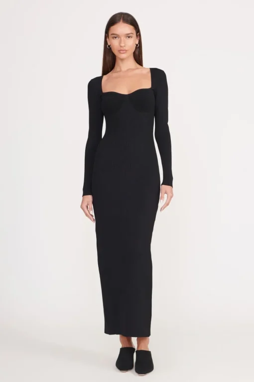 SILHOUETTE DRESS  BLACK