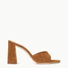 SLOANE HEEL  TAN SUEDE