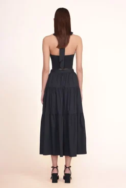 SMOCKED KAI TOP  BLACK