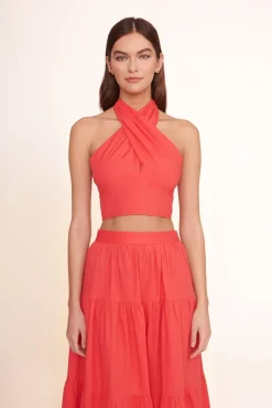 SMOCKED KAI TOP  HIBISCUS