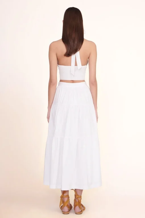 SMOCKED KAI TOP  WHITE