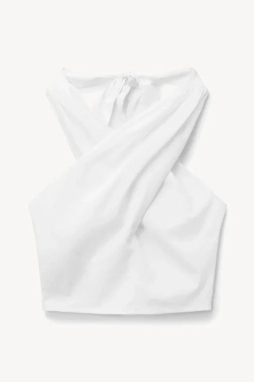 SMOCKED KAI TOP  WHITE