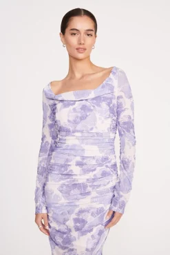 SOLANA DRESS  ANTIQUE PRESSED FLOWERS