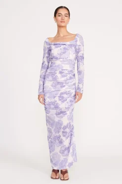 SOLANA DRESS  ANTIQUE PRESSED FLOWERS