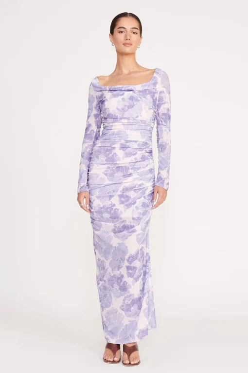SOLANA DRESS  ANTIQUE PRESSED FLOWERS
