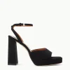 SOLANGE PLATFORM  BLACK SUEDE
