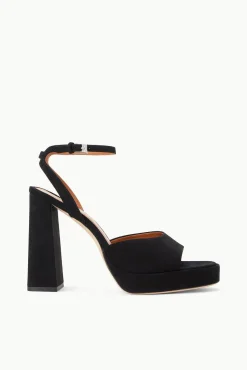 SOLANGE PLATFORM  BLACK SUEDE