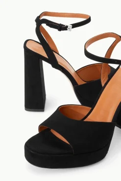 SOLANGE PLATFORM  BLACK SUEDE