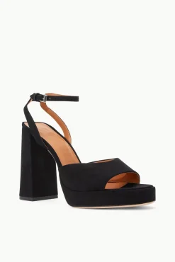 SOLANGE PLATFORM  BLACK SUEDE