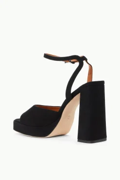 SOLANGE PLATFORM  BLACK SUEDE