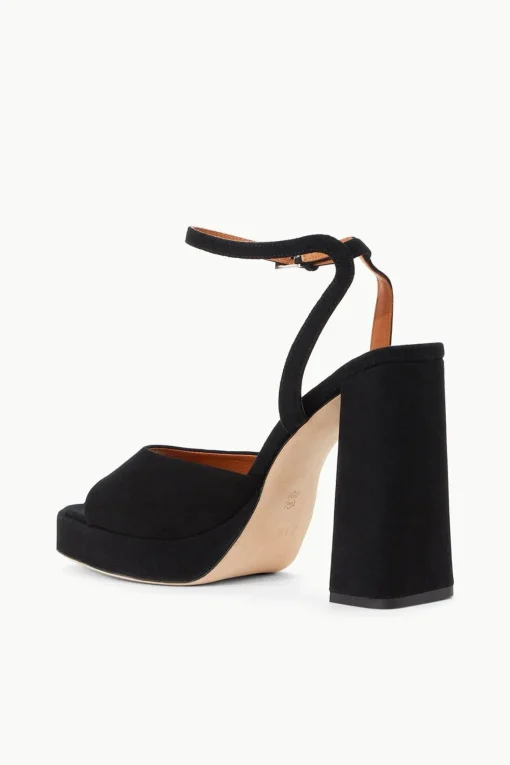 SOLANGE PLATFORM  BLACK SUEDE