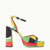 SOLANGE PLATFORM  MARBLE WAVE TAFFETA