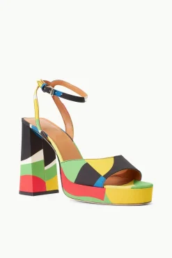 SOLANGE PLATFORM  MARBLE WAVE TAFFETA