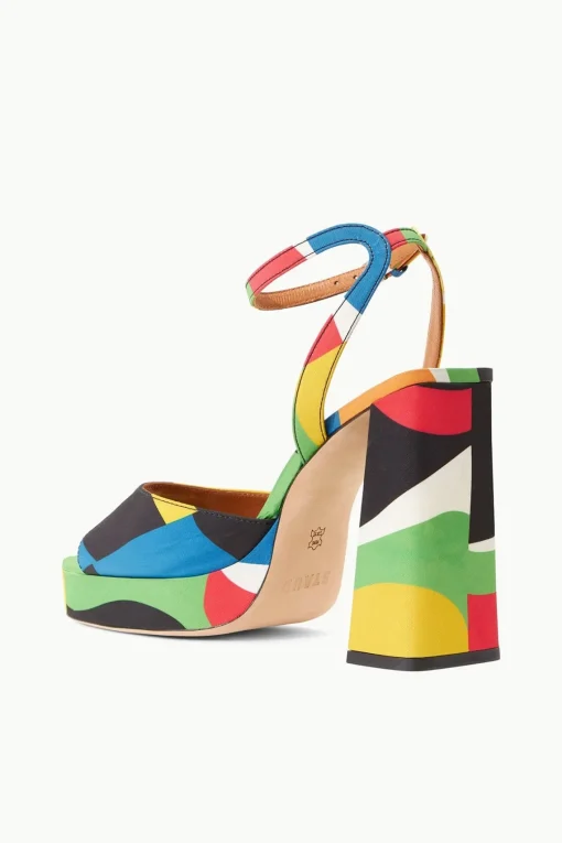SOLANGE PLATFORM  MARBLE WAVE TAFFETA