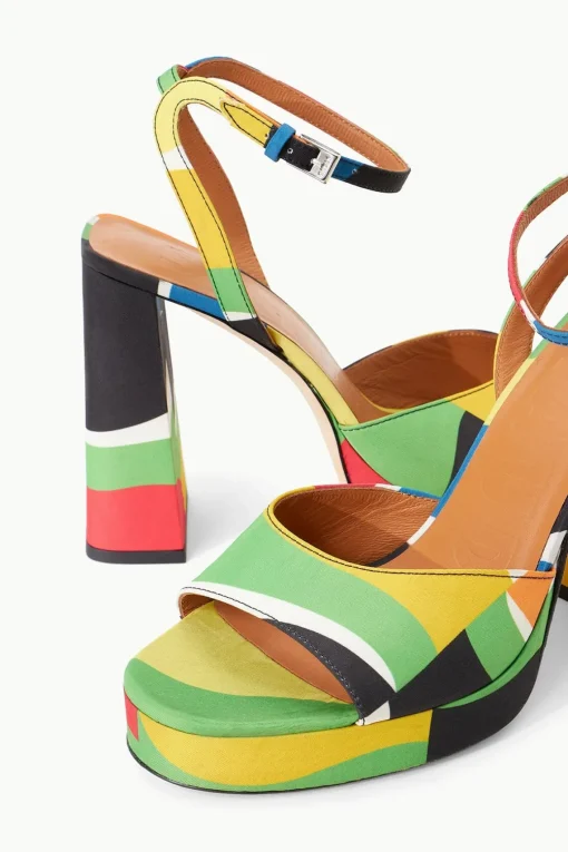 SOLANGE PLATFORM  MARBLE WAVE TAFFETA