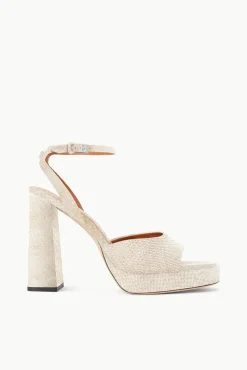 SOLANGE PLATFORM  NATURAL LINEN