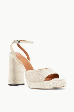 SOLANGE PLATFORM  NATURAL LINEN