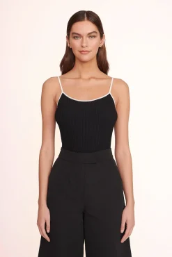 SOLEIL TOP  BLACK WHITE