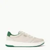 STAUD + KEDS THE COURT SNEAKER  CREAM GREEN