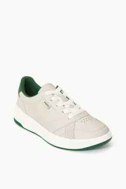 STAUD + KEDS THE COURT SNEAKER  CREAM GREEN