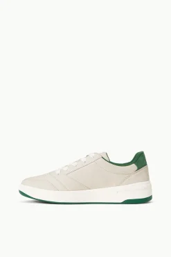 STAUD + KEDS THE COURT SNEAKER  CREAM GREEN