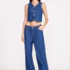 STAUD + WRANGLER THE LOOSE JEAN  DARK RINSE