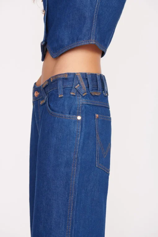 STAUD + WRANGLER THE LOOSE JEAN  DARK RINSE