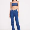 STAUD + WRANGLER THE STRAIGHT CUT JEAN  DARK RINSE
